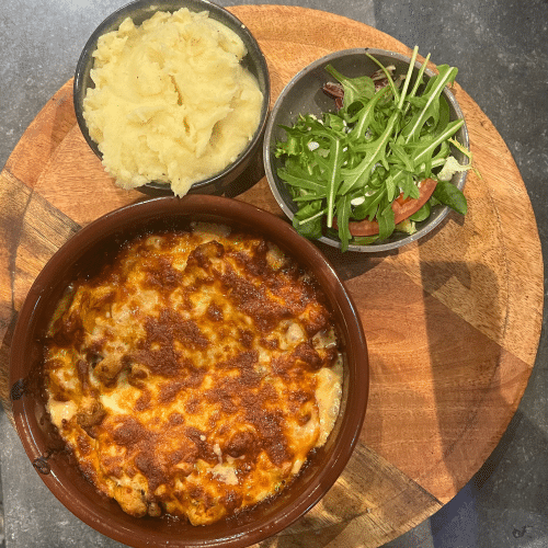 Gegratineerde kip