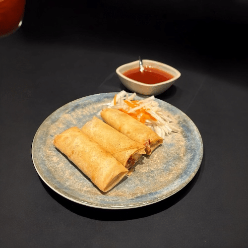 6. vegetarische loempia's (3 stuks)