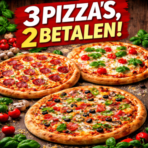 Pizza medium deal 2+1 gratis