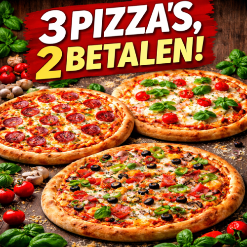 Pizza party deal 2+1 gratis