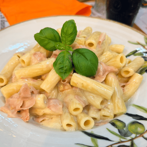 Pâtes crème et jambon