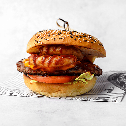 BBQ Cheddar Onion Burger