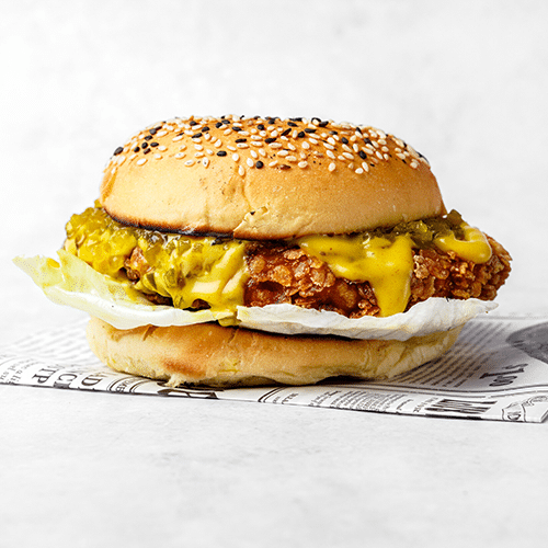 Crunchy Pickle Burger