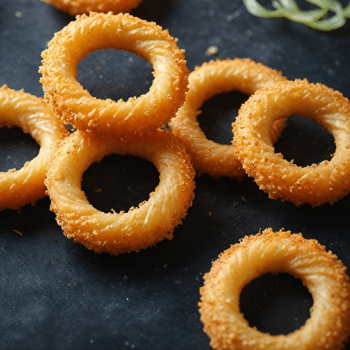 Crunchy onion rings