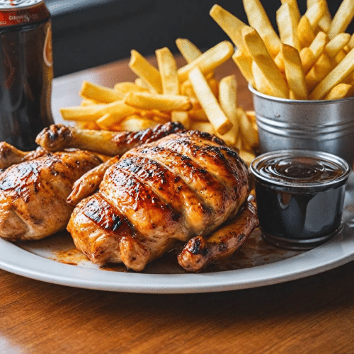 Gegrilde halve kip menu