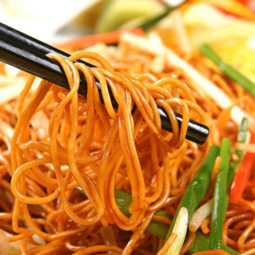 Bami goreng met Chinese garnalen
