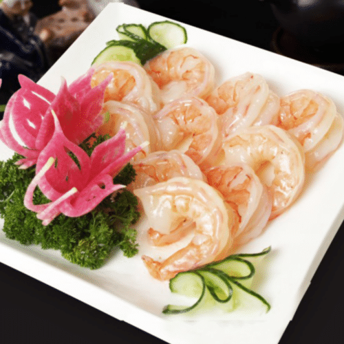 Chinese garnalen met lookbotersaus