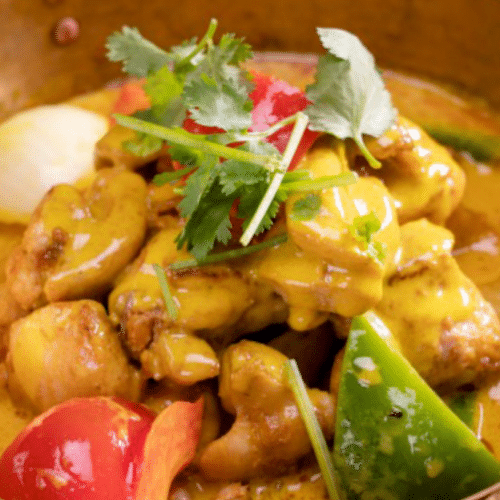 Kippenlapjes met currysaus