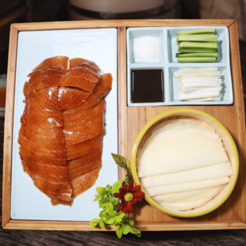 Pekingeend met pannenkoekjes