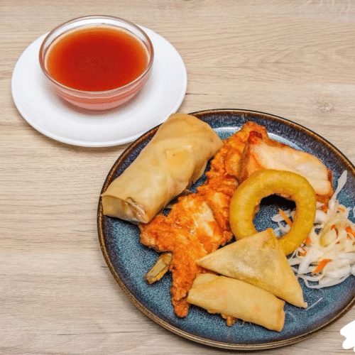 Assortiments d'entrées en friture