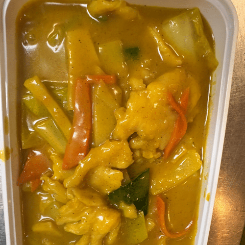 Blancs de poulet à la sauce curry