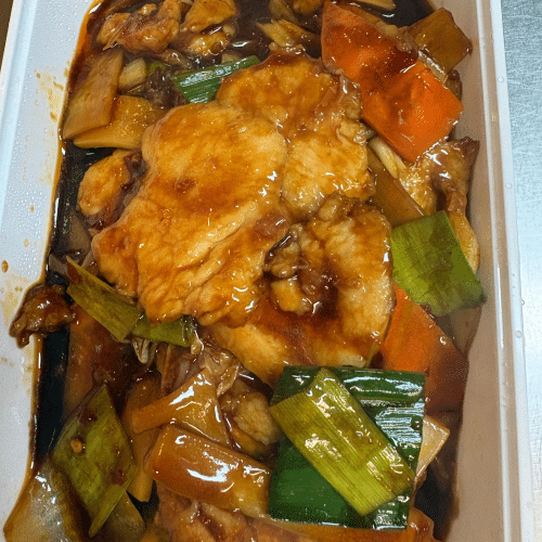 Blancs de poulet aux légumes