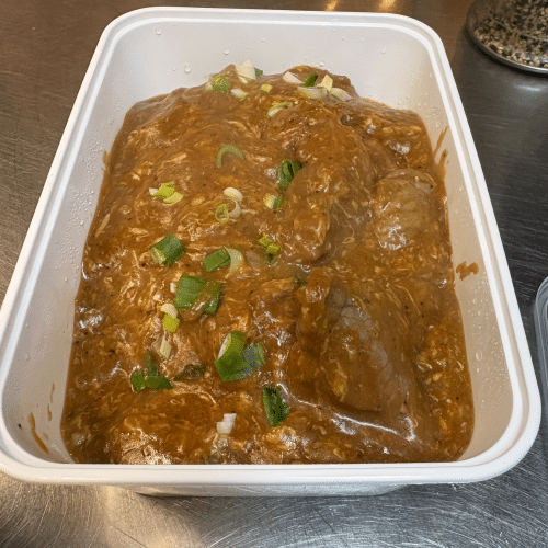 Émincé de bœuf au poivre