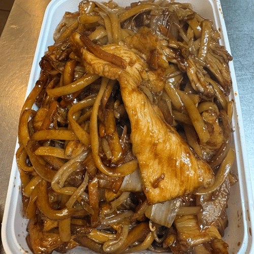 Nouilles sautées au poulet