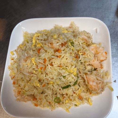 Nouilles sautées aux scampis