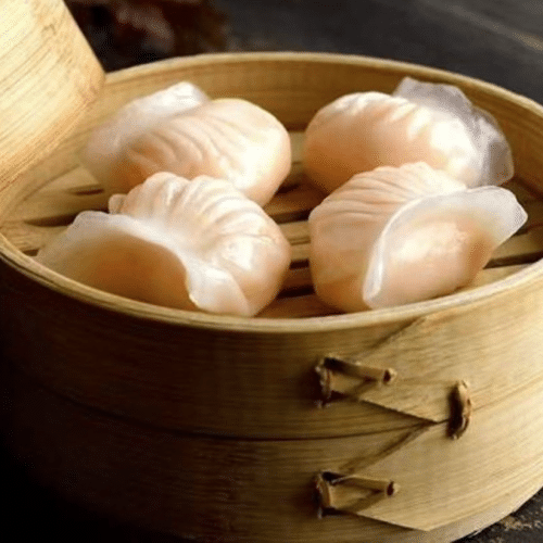 Raviolis de crevettes à la vapeur