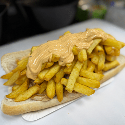 Mitraillette pita poulet à la broche
