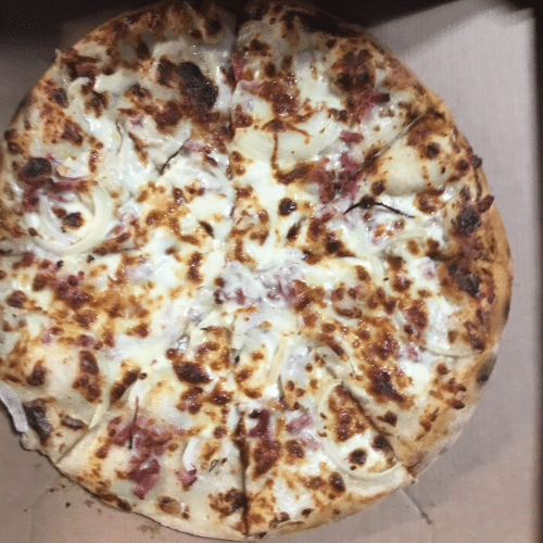 Pizza alsacienne (base crème)