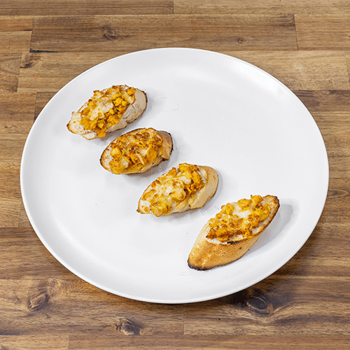 Pains à l'ail fromage poulet