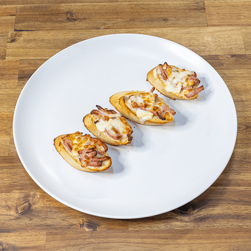 Pains à l'ail lardons fromage