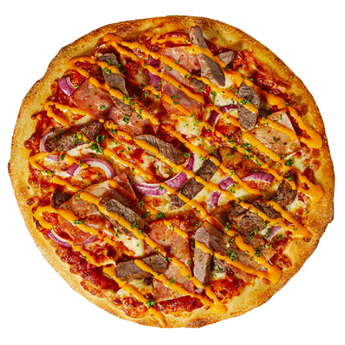 Pizza beef bacon
