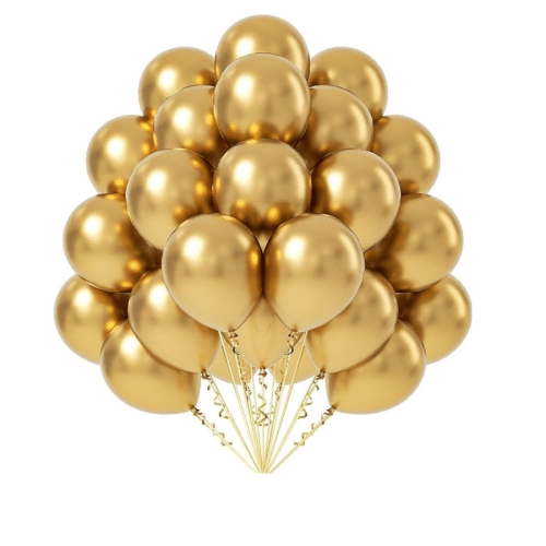 Balloons chrome gold 15x23cm