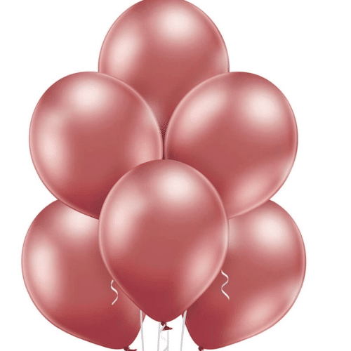 Balloons chrome rose gold 15x23cm