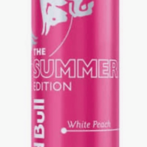 Redbull pink white peach