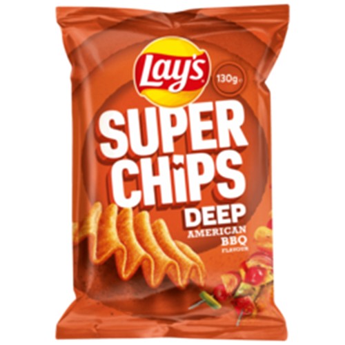 Lay's Super Chips Deep BBQ Americain 130 g