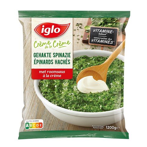 Iglo Chopped Spinach With Cream 1200 g