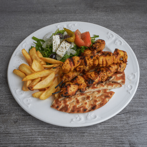 Schotel souvlaki (3 stuks)