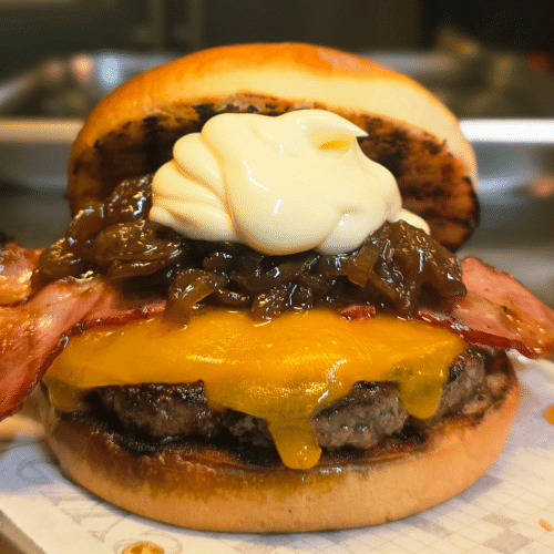 The classic bacon burger