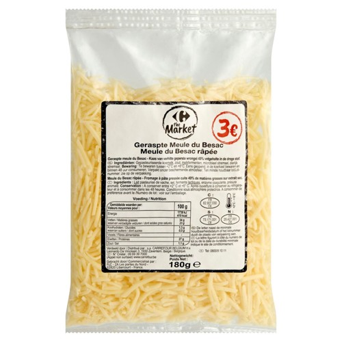 Carrefour The Market Meule du Besac Râpée 180 g