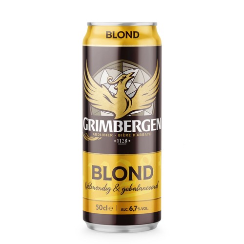 Grimbergen Bière d''abbeye Blonde 6.7% ALC 4x50cl Canette