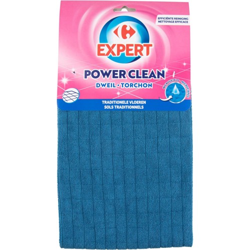 Carrefour Expert Power Clean Torchon Sols Traditionnels 1 pièce