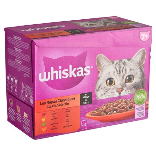 Whiskas 7+ les Repas Classiques en Sauce 12 x 85 g
