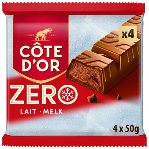 Côte d''Or ZERO Barres Chocolat Au Lait  200g