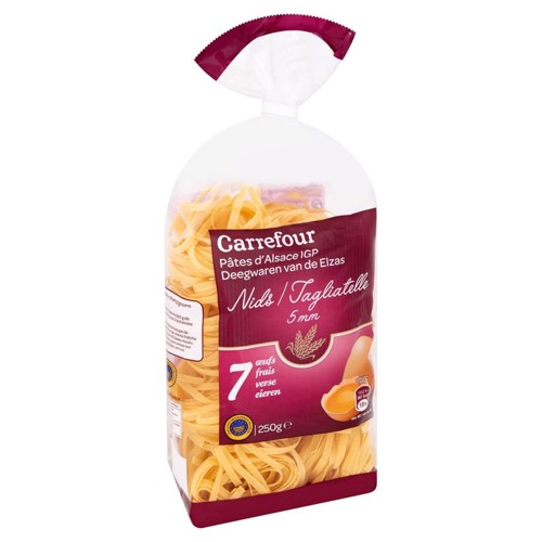 Carrefour Pâtes d''Alsace IGP Nids 5 mm 7 ufs Frais 250 g