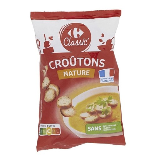 Croûtons soupe nature Carrefour 90g