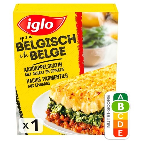 Iglo Hachis Parmentier aux Épinards 1 portion 450 g