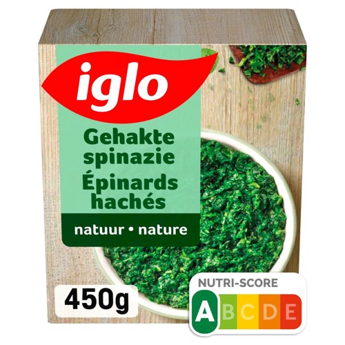 Iglo Épinards Hachés Nature 450 g