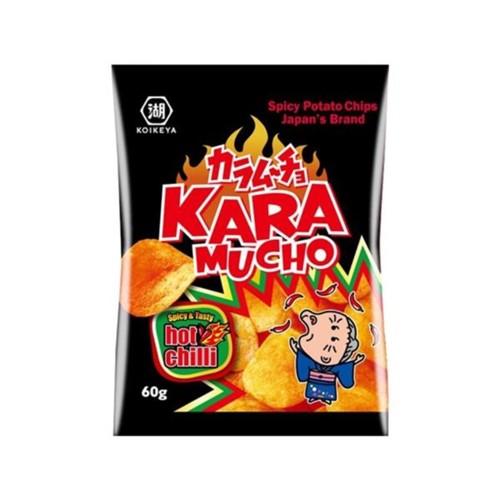 Karamucho Potato Chips Hot Chili Flat Cut 60g
