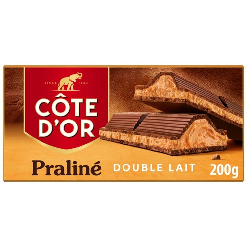 Côte d''Or Barres Chocolat Au Lait Double Lait 200g