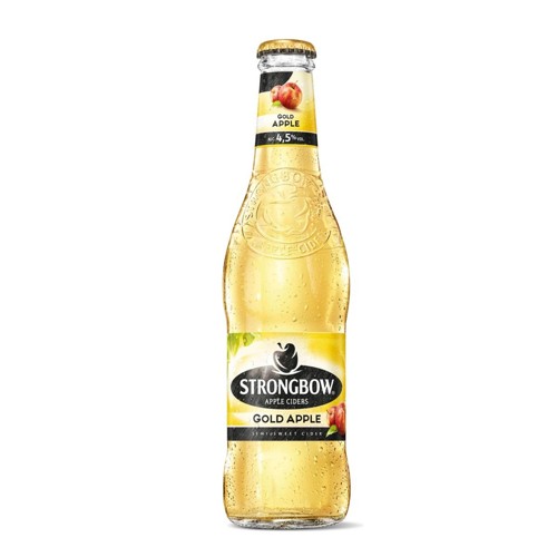 Strongbow Bière cidre Gold apple 4.5% ALC 33cl Bouteille