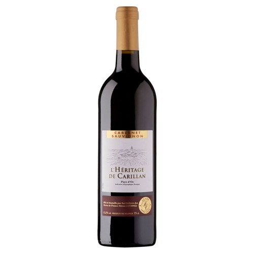 France L''Héritage de Carillan Cabernet Sauvignon Rouge 75cl