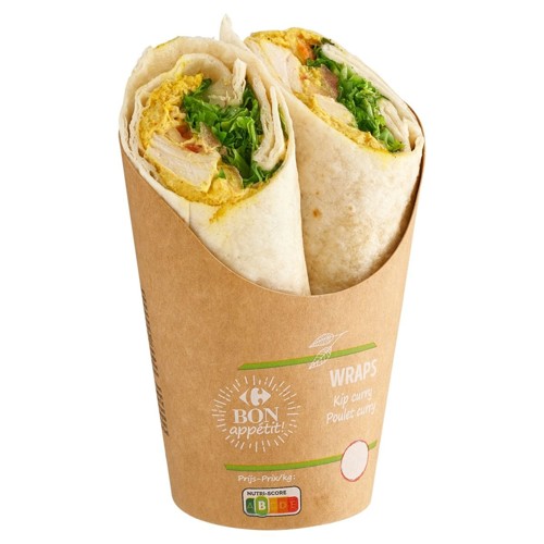 Carrefour Bon Appétit! Wraps Poulet Curry 230 g