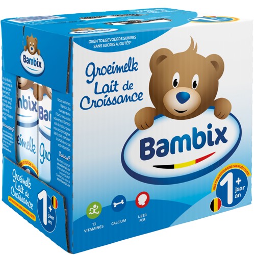 Bambix Lait De Croissance Nature 1+ 6x1L