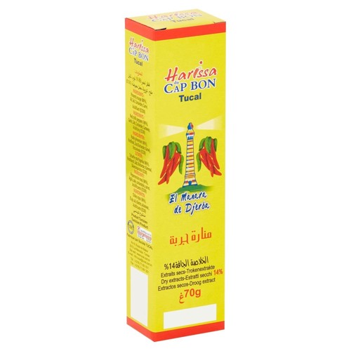 Tucal Harissa du Cap Bon El Manara de Djerba Extraits Secs 14% 70 g