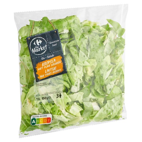 Carrefour The Market Laitue aux Fines Herbes Lavé Salade 150 g