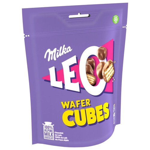 Milka LEO Wafer Cubes Biscuits Chocolat 150g